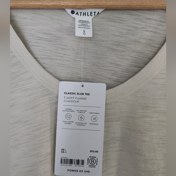 Athleta Classic Slub Tee - Picture 2 of 4